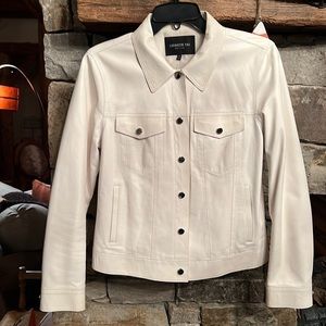 Lafayette white leather jacket